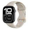 Per Apple Watch Series 10 46mm Hole Style Butterfly Buckle Camouflage Silicone Watch Band (Colore Starlight)
