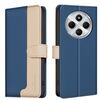 Per Redmi 14C 4G Custodia antifurto RFID in pelle con colori abbinati (blu)