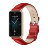 Per Honor Band 9 MIJOBS Cinturino in pelle di vacchetta (Bamboo Rosso Oro Rosa)