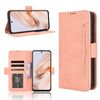 Per Redmi 13 4G / Note 13R 5G Custodia in pelle con texture in vitello e slot per schede (rosa)
