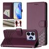 Per ZTE Blade V60 4G / Axon 60 4G Custodia per telefono in pelle con stampa a nido d'ape RFID (viola)