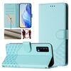Per TCL Stylus 5G Custodia per telefono in pelle con stampa a nido d'ape RFID (verde menta)