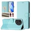 Custodia per telefono in pelle con stampa a nido d'ape RFID per Honor Play 50 (verde menta)