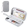 HAWEEL Pochette Porta Passaporto Porta Documenti Organizzatore Porta Carte di Credito Borsa (Grigio)