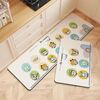50 x 80 cm + 50 x 160 cm 2 pezzi / set cucina domestica assorbente olio cartone animato tappetino bagno antiscivolo ad asciugatura rapida (caramella felice)