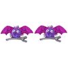 1 paio di forcine per capelli da pipistrello di Halloween per bambini (rosso rosa)