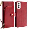 Per OPPO Reno12 5G Global Zipper Bag Custodia in pelle per telefono (rosso)