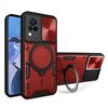 Custodia per telefono con supporto magnetico scorrevole Camshield per vivo V21 CD Texture (rosso)