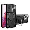 Custodia per telefono con supporto magnetico scorrevole Camshield per vivo V23e 4G / 5G Global CD Texture (nero)