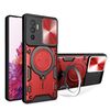 Custodia per telefono con supporto magnetico scorrevole Camshield per vivo V23e 4G / 5G Global CD Texture (rosso)