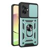 Per Motorola Moto G55 Custodia per fotocamera scorrevole TPU Hybrid PC Phone Case (verde menta)