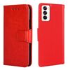 Per OPPO Reno12 5G Custodia per telefono in pelle con texture di cristallo globale (rosso)