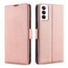 Per OPPO Reno12 5G Global Ultra-sottile Tensione Fibbia Laterale Orizzontale Custodia in Pelle per Telefono (Oro Rosa)