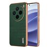 Per vivo X200 AZNS Custodia per telefono con copertura completa in coccodrillo con cornice elettrolitica (verde)