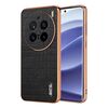 Per vivo X200 Pro AZNS Custodia per telefono con copertura completa in coccodrillo con cornice elettrolitica (nero)