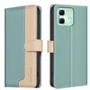 Per Infinix Smart 9 / Hot 50i Custodia antifurto RFID in pelle con colori abbinati (verde)