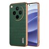 Per OPPO Find X8 AZNS Custodia per telefono con copertura totale in coccodrillo con cornice elettrolitica (verde)