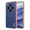 Per OPPO Find X8 Pro AZNS Custodia per telefono con struttura elettrolitica e texture a coccodrillo, copertura totale (blu)