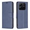 Per Redmi Note 14 5G Custodia per telefono in pelle a conchiglia con texture in pelle di agnello di colore puro (blu)
