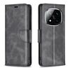 Per Redmi Note 14 Pro 5G / Note 14 Pro+ 5G Custodia per telefono in pelle di agnello con texture a flip di colore puro (nero)