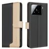 Per Xiaomi 15 Custodia per telefono in pelle antifurto RFID abbinata ai colori (nera)