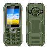 Telefono con tastiera Q6000 Elder, 2,4 pollici, 6800 mAh, doppia torcia, 21 tasti, SOS, FM, doppia SIM, GSM, spina: spina USA (verde)