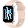 Per Redmi Watch 5 Active Cinturino in silicone con fibbia inversa tinta unita (rosa)