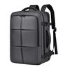 WEIXIER B724 Business Grande Capacità Doppia Spalla Pendolare Computer Borsa Espandibile Zaino da Viaggio (Grigio)