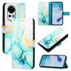 Per Huawei nova 13 / nova 12 PT003 Custodia in pelle con motivo in marmo (verde)