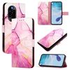 Per Huawei nova 13 Pro PT003 Custodia in pelle con motivo in marmo (rosa, viola, oro)