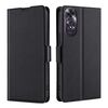 Per OPPO A60 4G Global Ultra-sottile Tensione Fibbia Laterale Orizzontale Custodia in Pelle per Telefono (Nero)