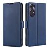 Per OPPO A60 4G Global Ultra-sottile Tensione Fibbia Laterale Orizzontale Custodia in Pelle per Telefono (Blu)