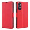 Per OPPO A60 4G Global Ultra-sottile Tensione Fibbia Laterale Orizzontale Custodia in Pelle per Telefono (Rosso)