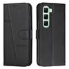 Per Infinix Hot 50 Pro+ 4G Custodia per telefono in pelle con fibbia e cuciture in vitello (nero)