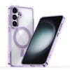 Custodia trasparente magnetica MagSafe per Samsung Galaxy S25+ 5G (viola)