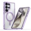 Custodia trasparente magnetica MagSafe per Samsung Galaxy S25 Ultra 5G (viola)