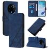 Custodia a tracolla in pelle con stampa 3D per Realme 14 Pro+ (blu)
