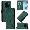 Custodia a tracolla in pelle con stampa 3D per Realme 14 Pro+ (verde)