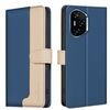 Per Honor 300 Pro / 300 Ultra Custodia per telefono in pelle antifurto RFID abbinata ai colori (blu)