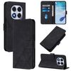 Custodia a tracolla in pelle con stampa 3D per Redmi Note 14 Pro 5G (nera)