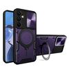 Per Samsung Galaxy A16 5G CD Texture Custodia per telefono con supporto magnetico scorrevole Camshield (viola)