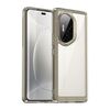 Custodia per telefono in TPU ibrida acrilica serie Colorful per Honor 300 Pro (grigio trasparente)