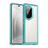 Custodia per telefono in TPU ibrida acrilica serie colorata per Honor 300 Pro (blu trasparente)