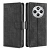 Per Redmi 14C 4G Custodia in pelle con chiusura magnetica in coccodrillo (nero)