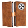 Per Redmi 14C 4G Custodia in pelle con chiusura magnetica in coccodrillo (marrone)