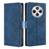 Per Redmi 14C 4G Custodia in pelle con chiusura magnetica in coccodrillo (blu)