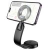 hoco H71 Totem Supporto magnetico per telefono con anello per console centrale auto (nero grigio)