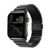 Per Apple Watch 46mm / 49mm / 45mm / 44mm Cinturino per orologio in acciaio inossidabile con chiusura Norman Clasp One-Bead (nero)