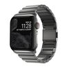 Per Apple Watch 46mm / 49mm / 45mm / 44mm Cinturino per orologio in acciaio inossidabile con chiusura Norman Clasp One-Bead (color stagno)