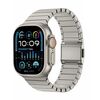 Per Apple Watch 46mm / 49mm / 45mm / 44mm Cinturino per orologio Bamboo Norman Buckle in titanio puro (titanio)